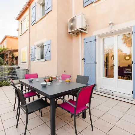 Pavillon Climatise 6 Pers Proche Avec Terrasses, Wifi, Parking Prive, Et Confort A Narbonne-plage - Fr-1-409-209 Villa Narbonne