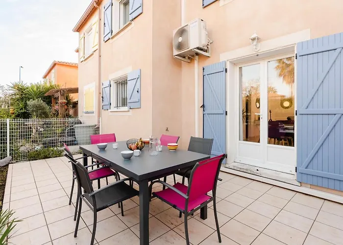 Pavillon Climatise 6 Pers Proche Avec Terrasses, Wifi, Parking Prive, Et Confort A Narbonne-plage - Fr-1-409-209 Βίλα Ναρμπόν